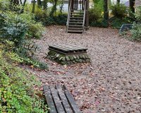 Blick auf den Spielplatz